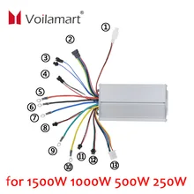 

Voilamart Ebike Controller Electric for 1500W 1000W 500W 250W 48V 36V E Bicycle Controller Motor Conversion Kit LCD Display