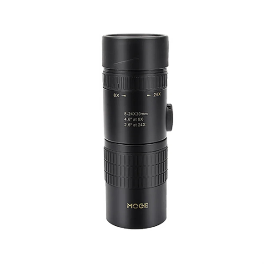 MOGE 8-24x30 однотактный однотрубный неинфракрасный светильник с низким уровнем ночного видения HD высокой мощности телескоп