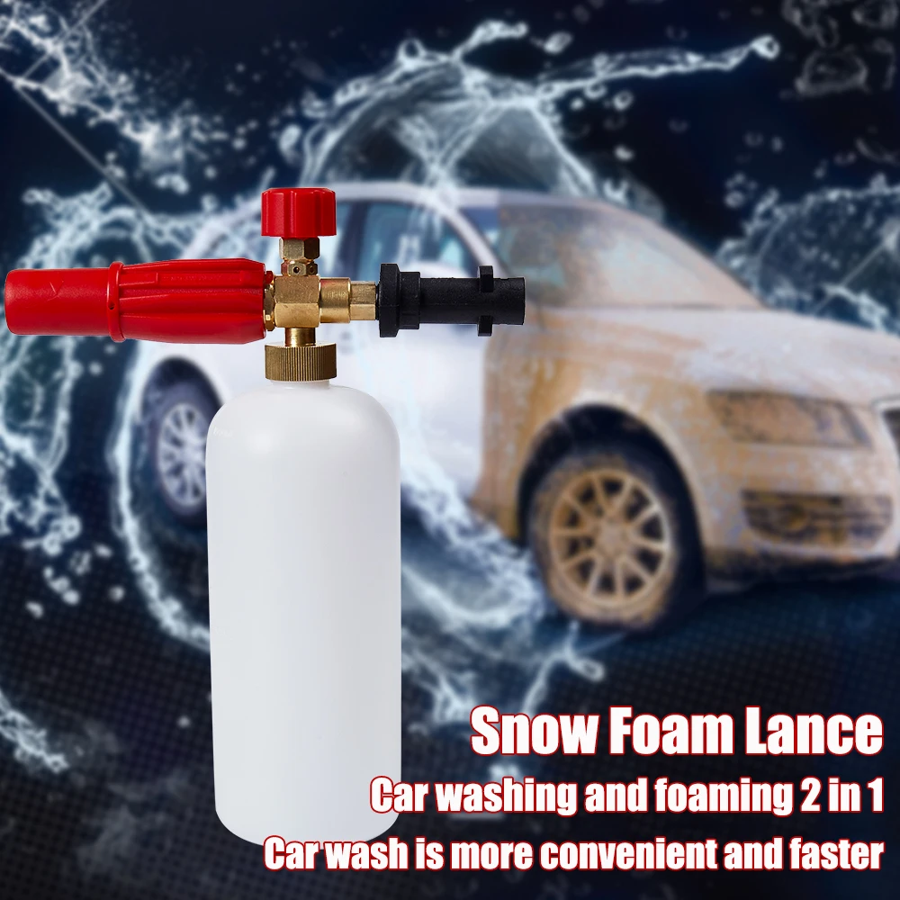 Snow Foam Lance Foam Cannon Pressure Washer Car Wash Spray Gun Foam Red 