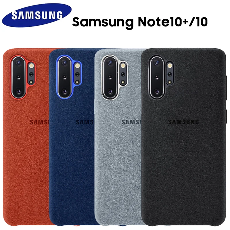 

Samsung Galaxy Note 10 Plus Case Original Official Genuine Suede Leather Protector Case Samsung Note 10 9 S9 S10 Plus S10e Case