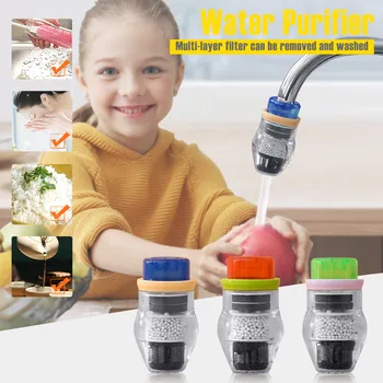 

Faucet Water Filter for Kitchen Sink Or Bathroom Mount Filtration Tap Purifier System Remove Rust Sediment Filtering Suspend