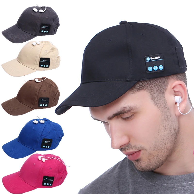 Wireless Headphones Bluetooth 5.0 Earphone Sport Music Cap Outdoor Leisure Hands-free Call Baseball Hat Earphone For Mobile 1