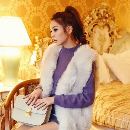Пальто для девочек; manteau femme hiver норки Для женщин пальто зима из искусственного лисьего меха; Длинная Верхняя одежда для детей; платье-майка без рукавов, в стиле ретро, тонкий жилет M502