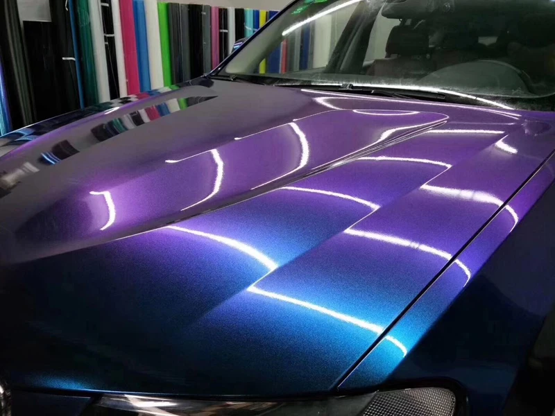 Película De Vinilo Mate Brillante Que Cambia De Color, Pegatinas Para