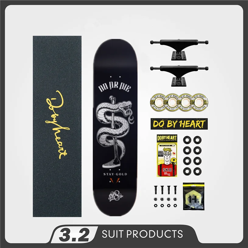 Скейтборд SK8ER полный скейтборд 8 0/8 25 &quot колеса 52 мм и грузовики 5 25&quot Pro аксессуары