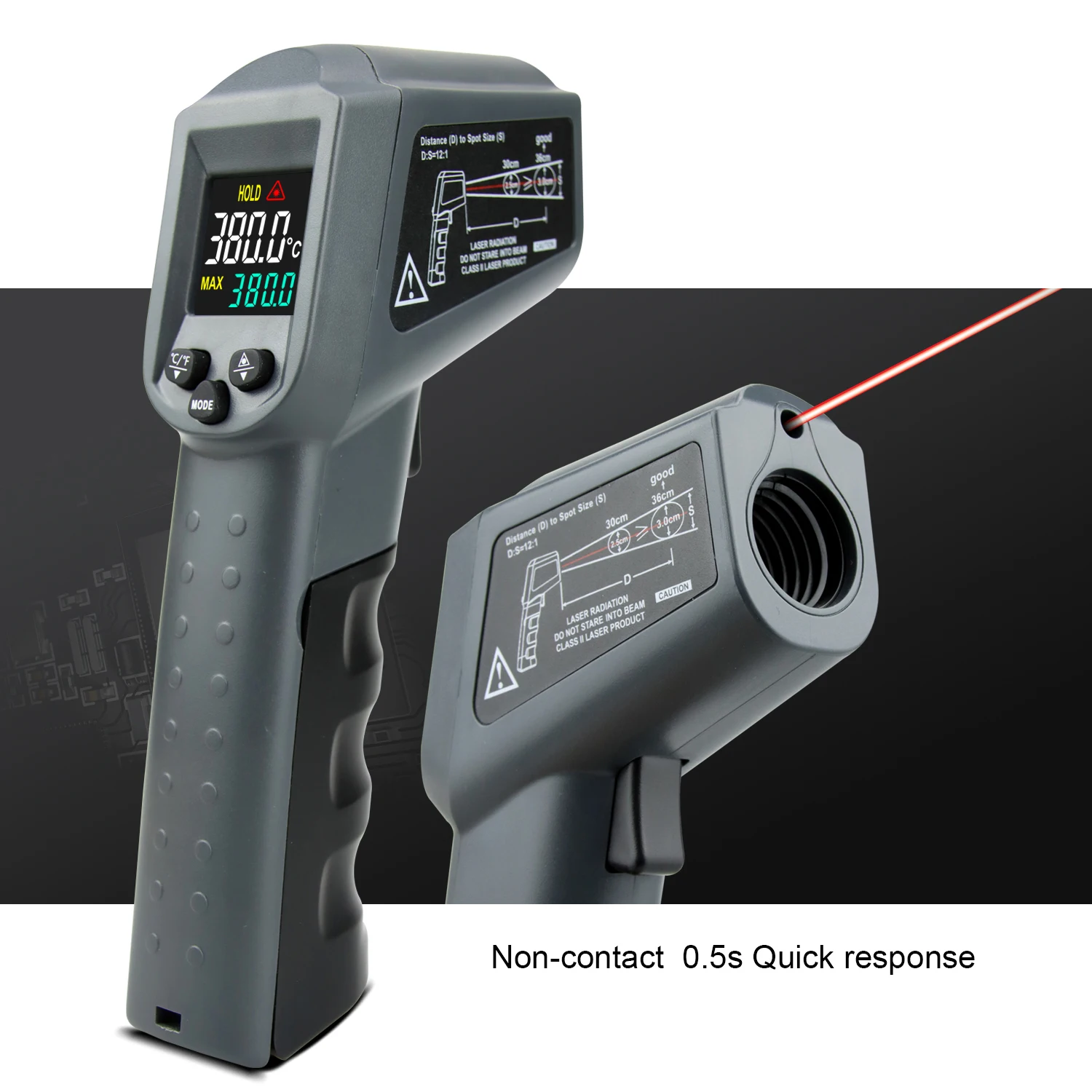 Infrared Thermometer Non-Contact Temperature Measurement Device