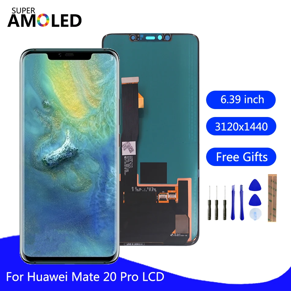 

Original For Huawei mate 20 pro LCD Display Touch Screen Assembly With Fingerprint For Huawei Mate20 Pro Screen LCD Display