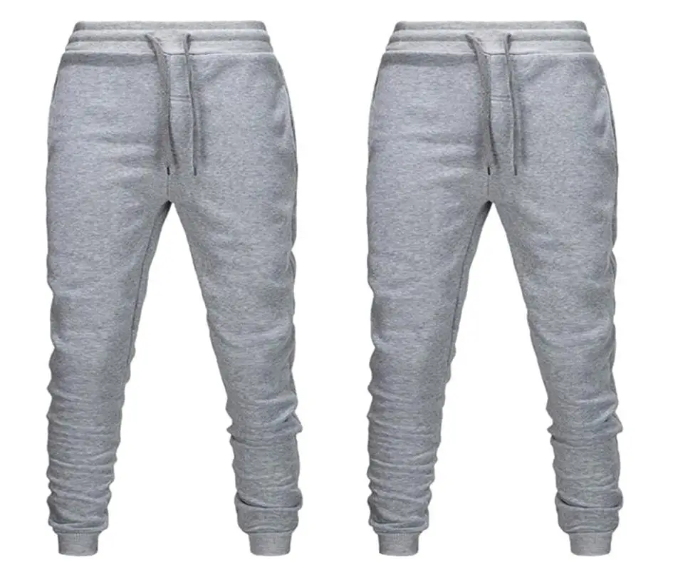 pantalones de marca para hombres, casuales, deportivosdivertido, Jogger gris, algodn elstico, entrenamiento de fitness