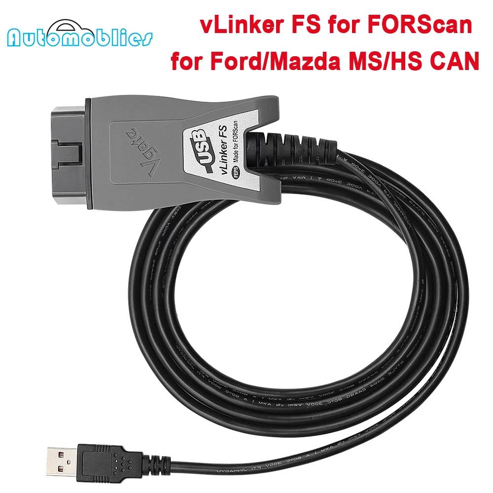 OBD2 Vgate Vlinker FS ELM327 USB Car Diagnostic Tool for Ford FORScan Automotive Scanner MS/HS CAN Mazda PK OBDLink EX | Автомобили и