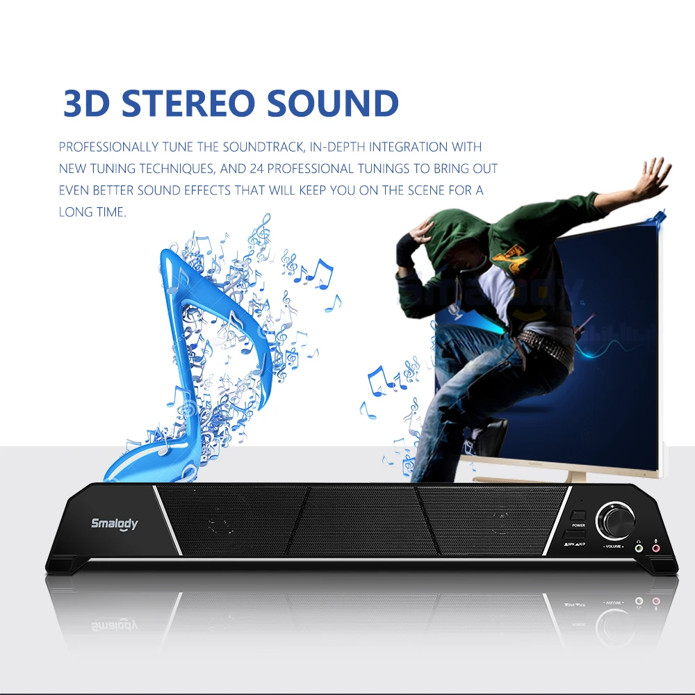 Computer Speaker Home Theater High Power Sound Blaster USB Audio Dual Speaker Subwoofer Multimedia Speaker HIFI Power Speaker