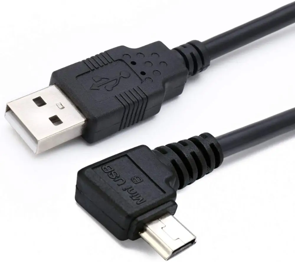 

USB A male to Mini USB B 5Pin Male Right Angle Adapter Data Charge Sync Cable for phones MP3 players tablets cameras