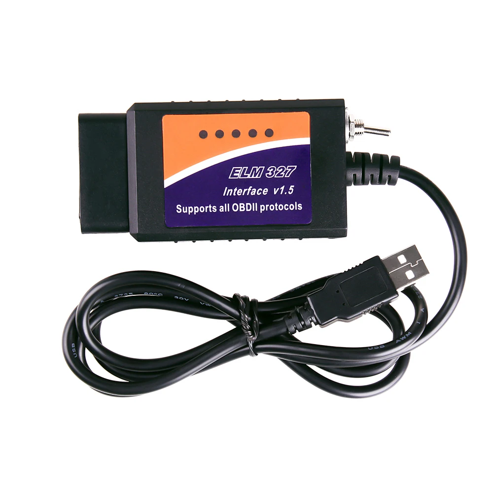 ELM327 Bluetooth USB V1.5 V2.1 OBD2 OBD 2 автомобиля диагностические инструменты сканер CH340+ 25K80 чип HS CAN/MS для Ford для сканирования