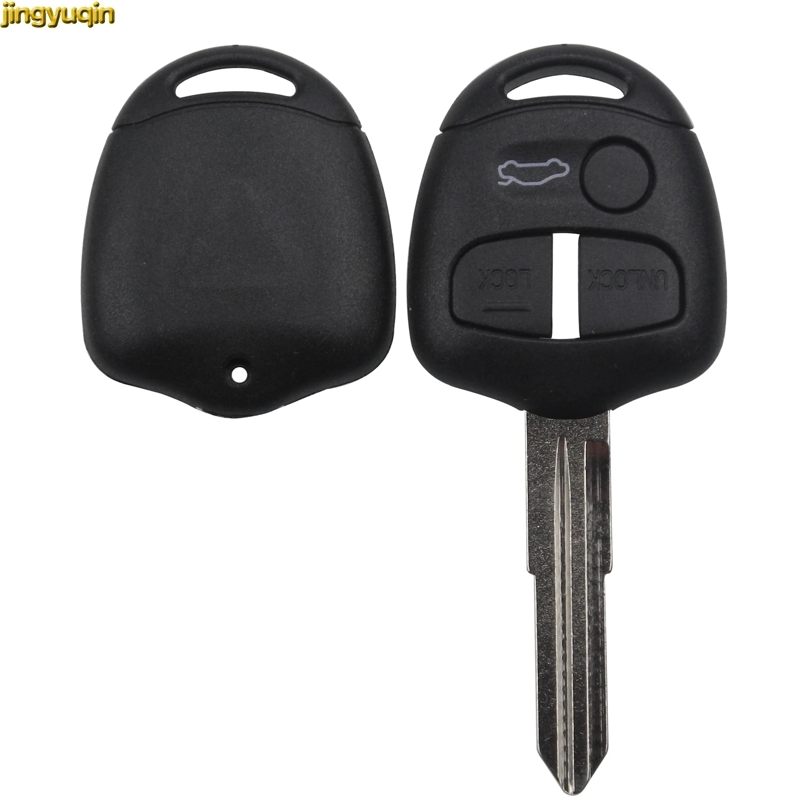 Jingyuqin 3 Buttons Car Key Shell Case Cover for Mitsubishi Pajero Sport Outlander Grandis ASX Remote Left Blade Styling | Автомобили и