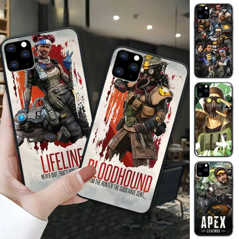 

Apex Legends Game Black Silicone Cover Case For Iphone Se 2020 6 6s 7 8 Plus X Xs Max Xr 11 12 Pro Max Funda