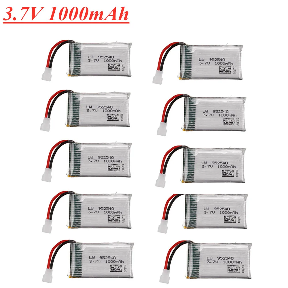 3.7V 1000mAh 25c Lipo Bateria 952540 Para Syma X5 X5C X5C-1 X5S X5SW X5SC V931 H5C CX-30 CX-30W RC Quadcopter Peças De Reposição