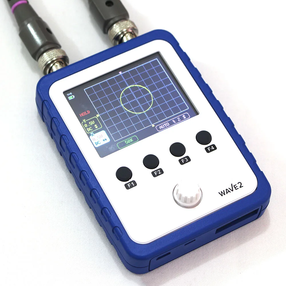 

Portable WAVE2 2.4" Handheld Pocket-size Digital Oscilloscope Touch Screen Dual Channel Digital Storage Oscilloscope Kit