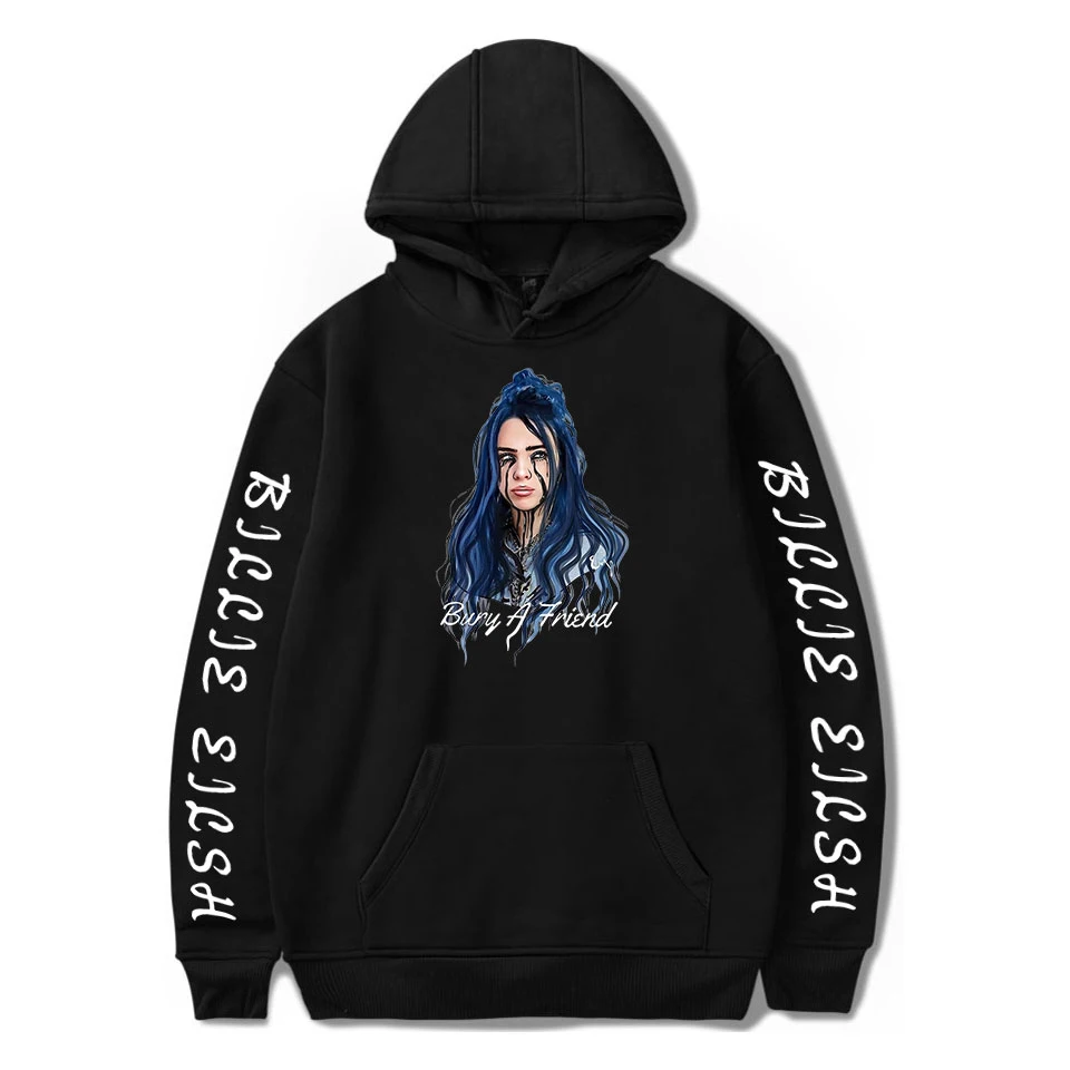 Billie Eilish худи с принтом для женщин и мужчин, свитер, пуловер на осень и зиму для мальчиков и девочек, удобная теплая куртка