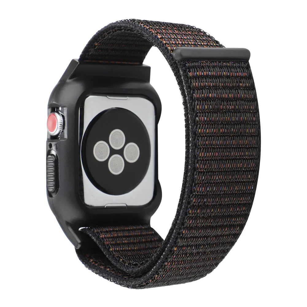 Спортивный нейлоновый ремешок-петля для Apple Watch Series 2 3 4 5 Чехол-ремешок дышащий браслет для 44 мм 40 мм 42 мм 38 мм iWatch