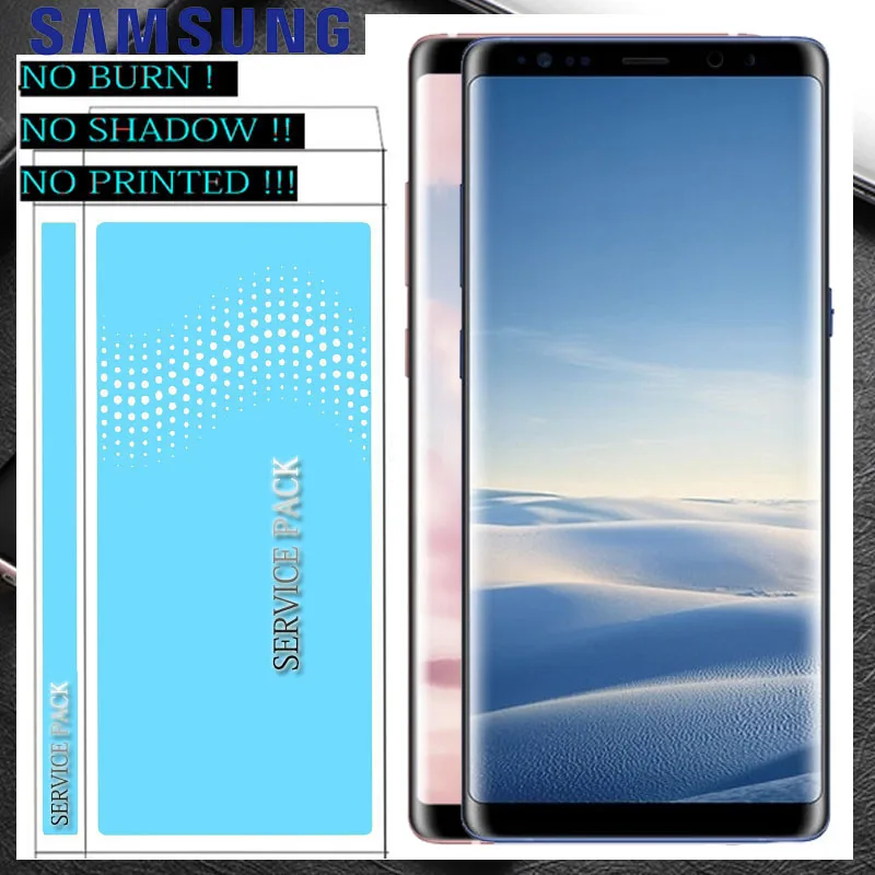 6,3 ''ЖК-дисплей Замена с рамкой для SAMSUNG Galaxy Note 8 сенсорный экран дисплей дигитайзер сборка