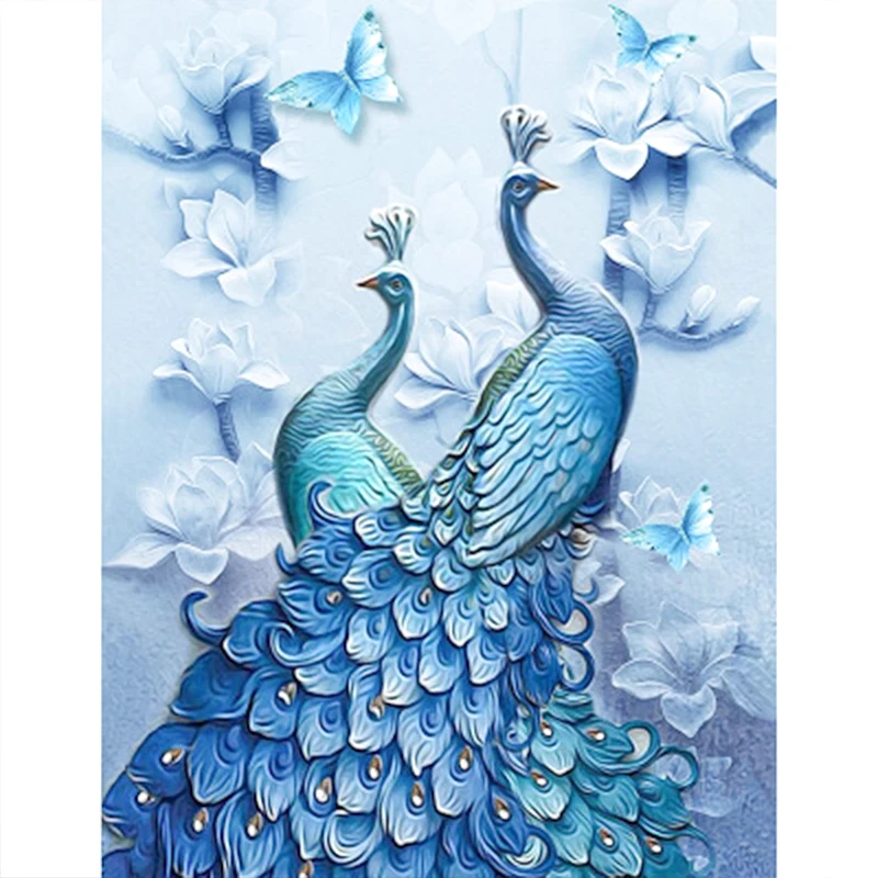 

5D diy Diamond Painting Peacock Special Shaped Diamond Cross stitch Mosaic Mural Rhinestone Embroidery Home Decoration gift