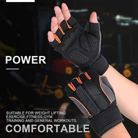 Sports Fitness Weight Lifting Gym Gloves Training Fitness Bodybuilding Workout Anti-Slip Palm Wrist Wrap Exercise Glove for Men 2