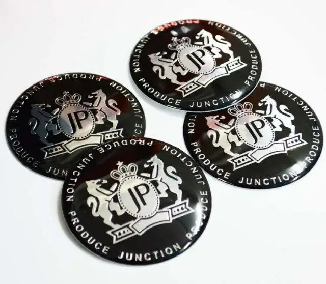 

4pcs JUNCTION PRODUCE JP Wheel Center Hub Cap Badge Emblem Decal Sticker 56mm