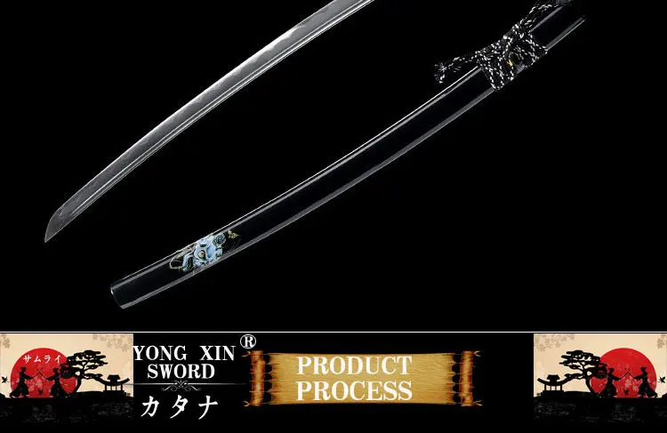 1060 Katana Swords Carbon steel blade Katana real Japanese Full Tang Sword Samurai Swords sharp edge Home Decorative Metal Craft