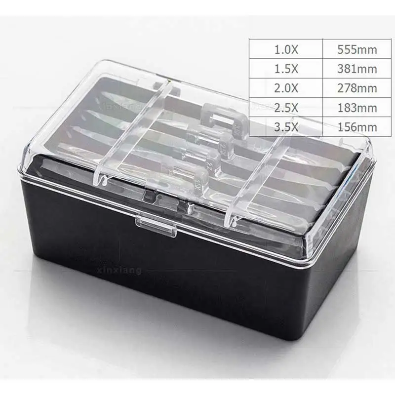 Adjustable 5 Lens Loupe LED Light Headband Magnifier Glass LED Magnifying Glasses Optical Glass With Lamp