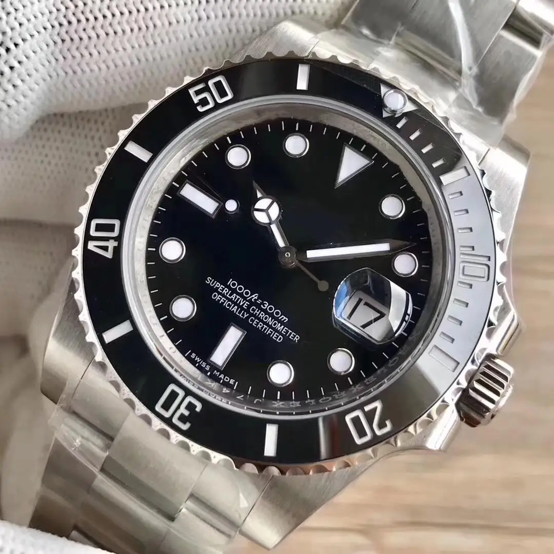 

Ceramic Bezel Mens Top Luxury Brand AAA 2813 Mechanical Stainless Steel Automatic Men Watch Sports Designer Watches Wristwatches