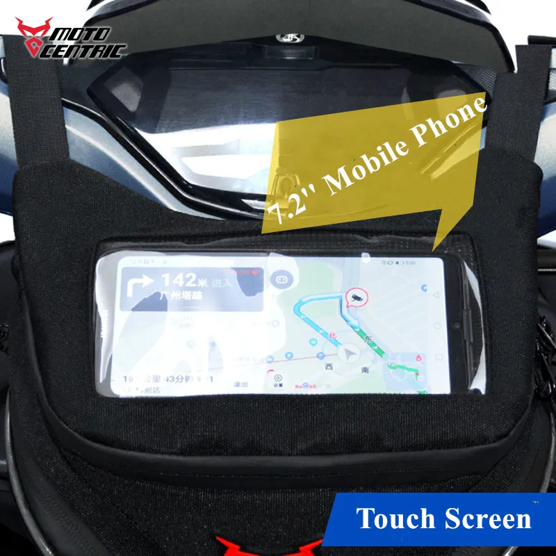 Motorcycle Windscreen Bag Handlebar Bag Fuel Tank Touch Screen Earphone Mobile Phone Navigation for xmax nmax forza vespa motorcycle luggage bag