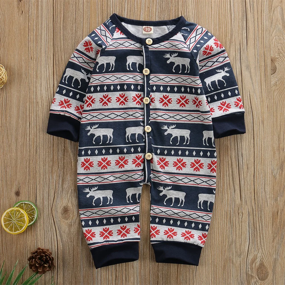 Детская одежда на весну и осень, Рождественская Одежда для новорожденных мальчиков и девочек, комбинезон с длинными рукавами, костюмы Санта лось, костюмы