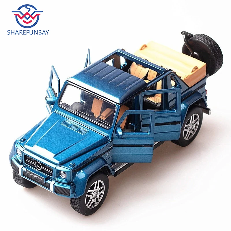 Моделирование Mercedes Benz Maybach G650 модель машины из сплава звук и свет отступить