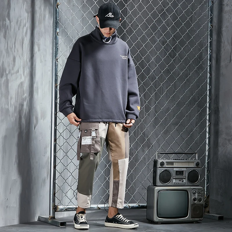 90% OFF Male Set Streetwear Sweatshirt Pants Hip Hop Clothing for Men Tracksuit Men Joggers Men's Sports Suit Men's Fashion Sport Wear