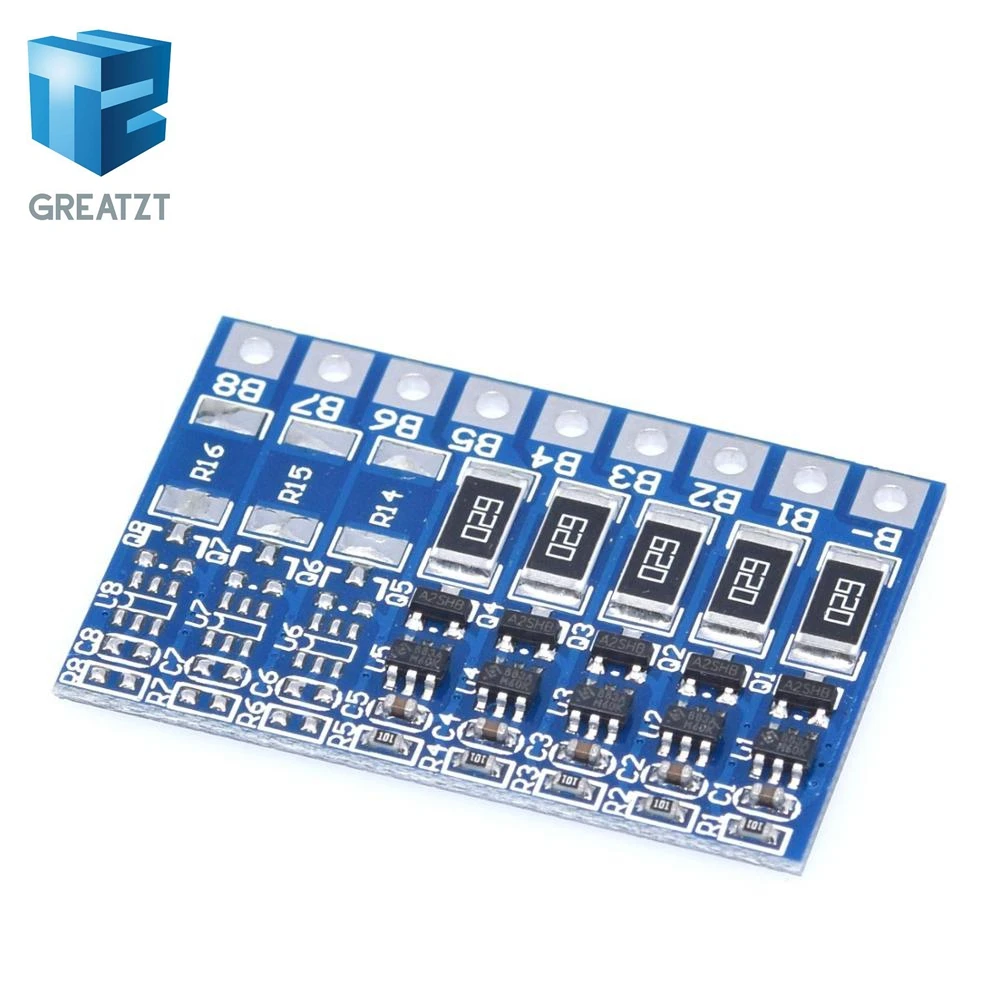 GREATZT 3S 4S 6S 7S 8S 21 в 4 2 плата балансировки литий ионных аккумуляторов 18650 функция