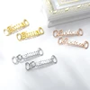 Custom Name Shoe-buckle Personalized Stainless Steel Jewelry Nameplate Gold Silver color plated Charm Fashion Shoe Tags ► Photo 3/6