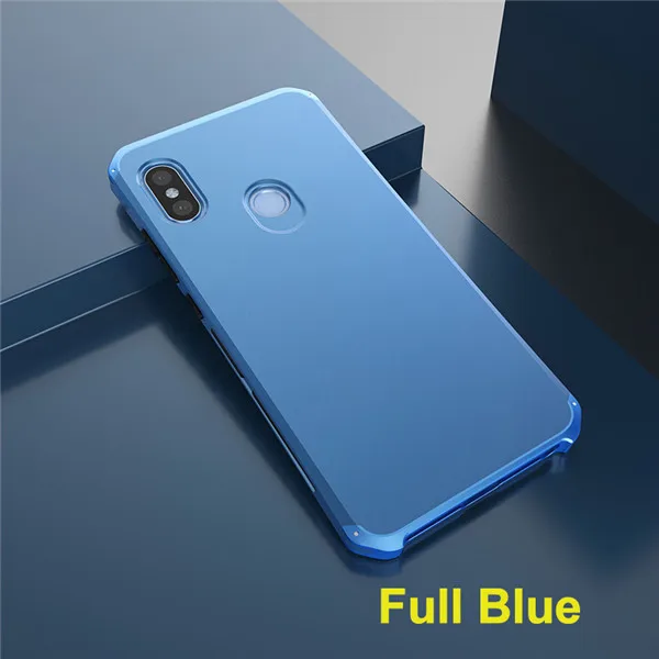 Full Blue Чехол для Redmi Note 5, чехол для Xiaomi Redmi Note 5, металлический+ PC, чехол для Xiaomi Redmi Note 6 Pro 4 4X 5A 5 Pro, чехол, противоударный - Цвет: Full Blue