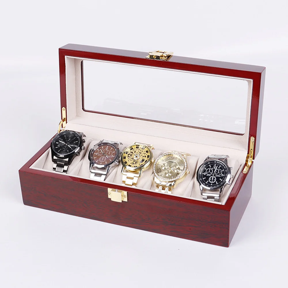 Piano with Baking Paint 6-digit 10 Digit 12 Digit Watch Box Jewelry Storage Display Box Wooden Box Correas Apple Watch Box Case 