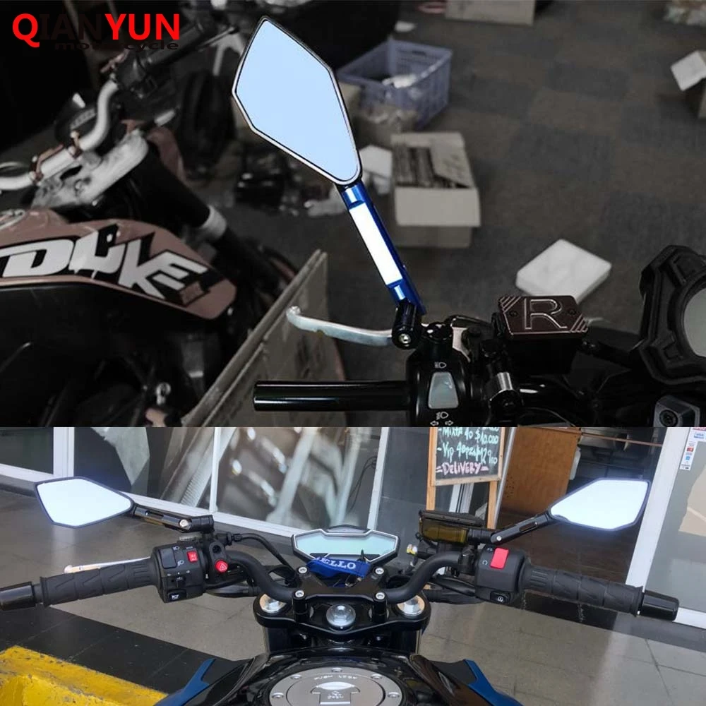 Универсальный мотоцикл Зеркало заднего вида CNC все Алюминий чехол для Honda CBR500R CB500F CB500X CBR600 F2 F3 F4 F4I VFR800 VFR800F 75