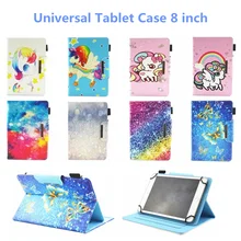 Универсальный чехол для huawei Mediapad T3 8,0 Kob-l09 Kob-w09 с милой пандой и единорогом для samsung 8 дюймов, чехол для планшета 8 дюймов