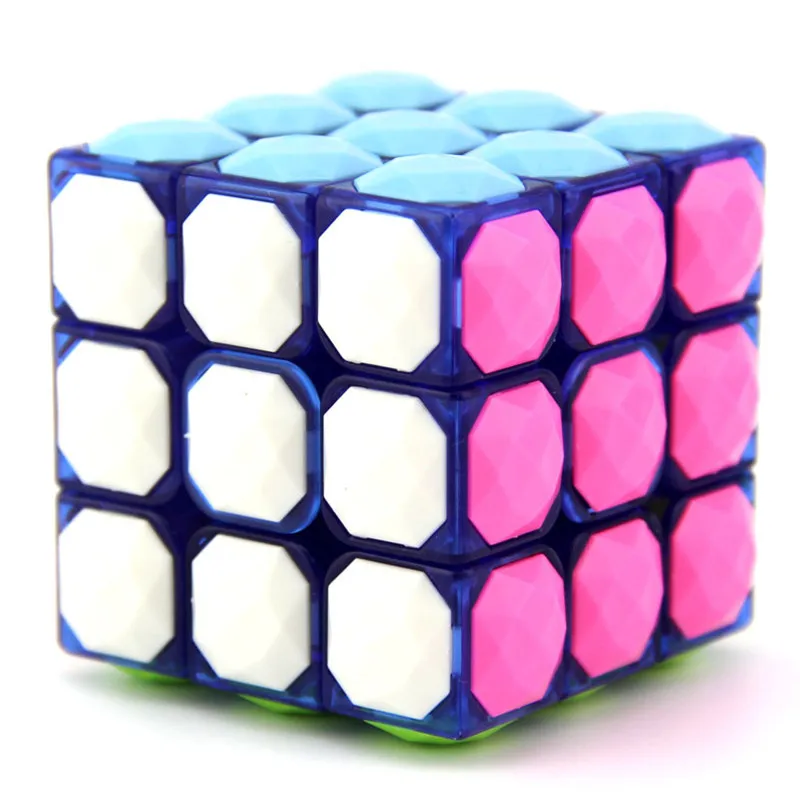 Yongjun YJ Carat Diamond 3x3x3 безопасный ABS Пластиковый Кубик Рубика для профессионалов Прозрачный Ультра-Гладкий 3x3 кубар-Рубик на скорость детские игрушки