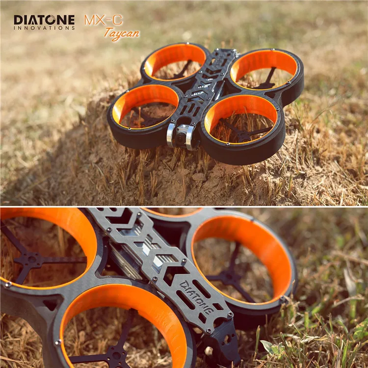 Diatone MX-C Taycan CineWhoop рамка 158mnm 3 дюйма FPV Whoop комплект из углеродного волокна для рамы для RC FPV гоночный Дрон многороторный