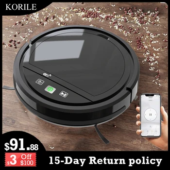 Robot Vacuum Cleaner APP Wifi Alexa Control 2500Pa Suction 90min Working Time 3C Li-Battery Low Noise Brushless Motor For Hair 1