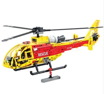 

7063 Compatible With Technic Helicopter Building Blocks DIY Educational Bricks Toys For Children Boy Game Kids Toys