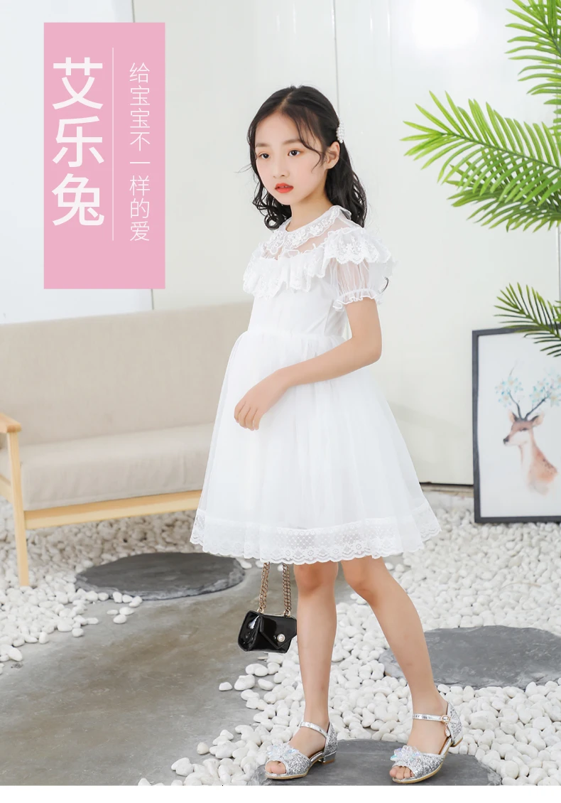 Princess Dress New Arrival Dresses For Girls Lace Gauze Tutu Birthday Party Dress Gift White Flower Girl Costume