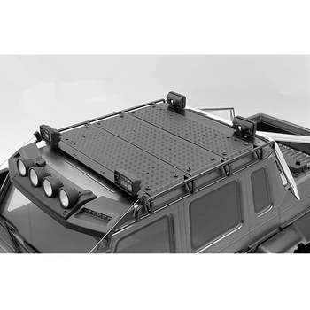 

Crawler Rc Toy Car Part Metal Roof Rack With Lights For 1/10 Scale Remote Control Car Traxxass Trx6 6X6 G63 Truck Accessories