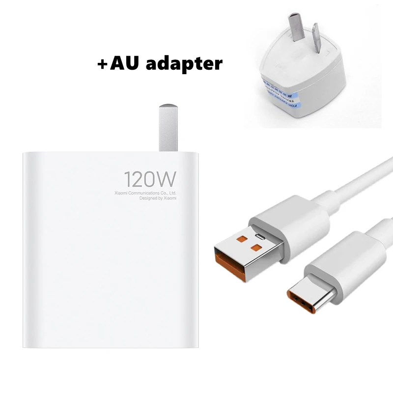 usb to shaver adapter Original Xiaomi Quick Charge 120W Charger New Technology Fast Charge with Type-C Cable for Xiaomi 10 Ultra Smartphones Laptop lithium battery charger 12v Chargers