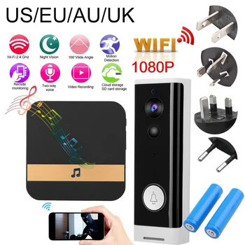 

WIFI Doorbell 1080P HD Video Intercom Video Door Phone Wireless Smart DoorBell Camera Home Security System Alarm IR Night Vision