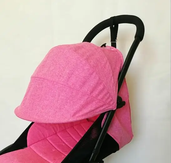 dark pink Льняная ткань сменный текстиль для Детское yoya 175 прогулочная коляска солнцезащитное сиденье под навесом подушка матрас для детской коляски parm - Цвет: dark pink