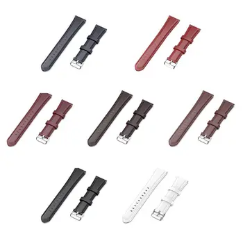 

22MM Wear-resistant Cowhide Leather Wristband Watch Strap Bracelet Replacement for Xiaomi Huami Amazfit GTR 47MM/Pace/Stratos Sm
