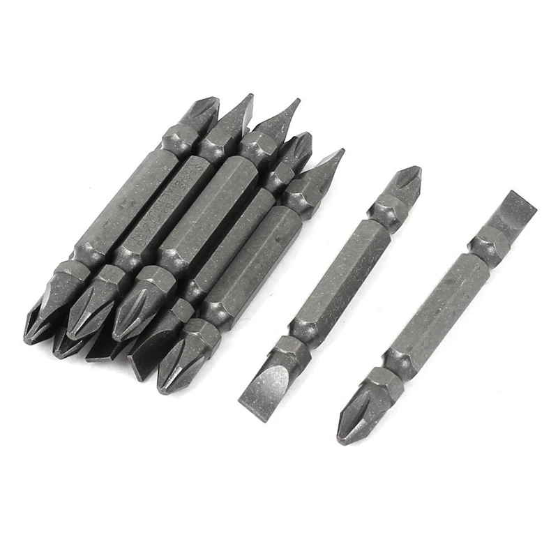 

Magnetic Hex Shank Phillips Slotted Double End Screwdriver Bits 10 Pcs